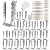 2x8 galvanized face-mount joist hangers with screws
