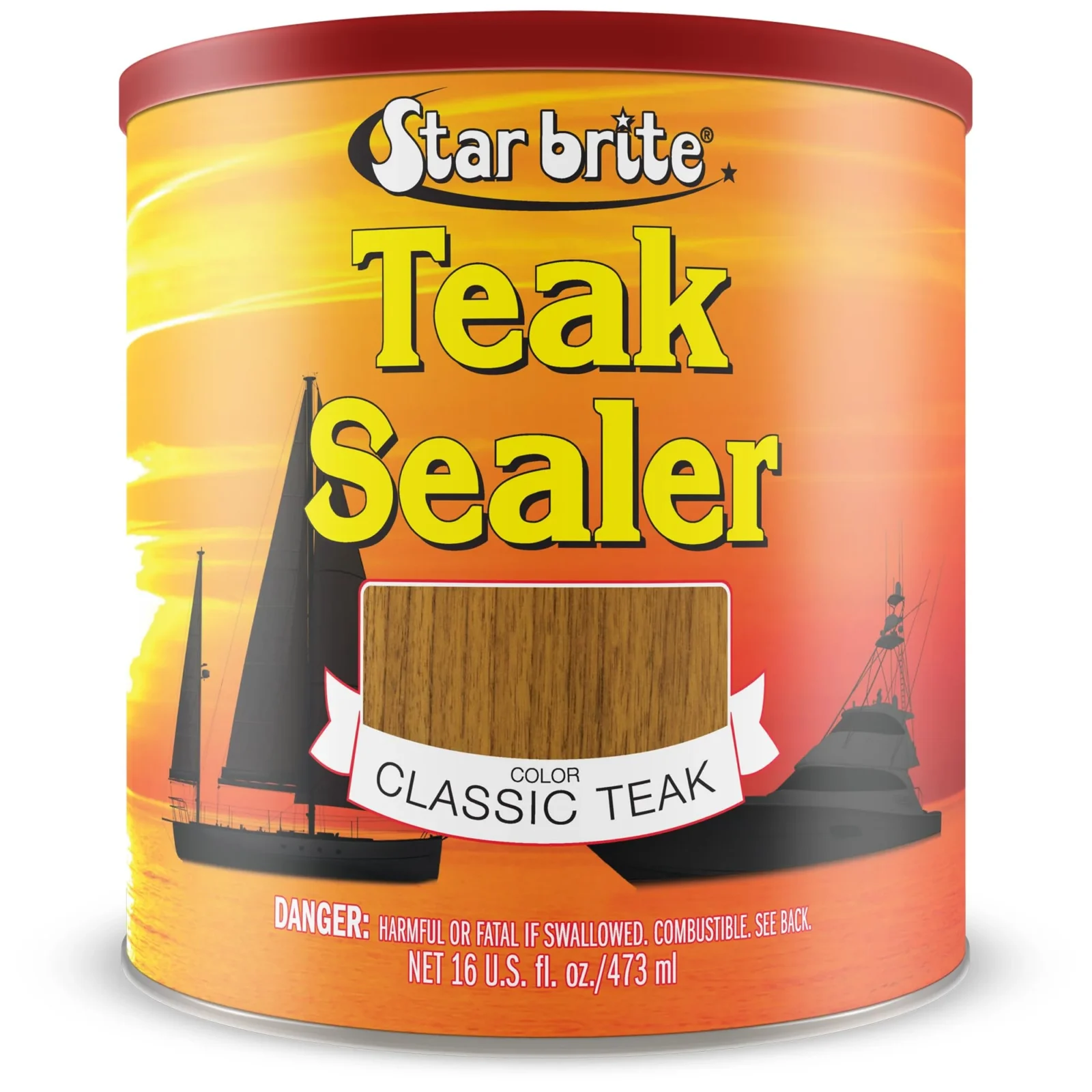 Star Brite Teak Sealer 16oz, Classic Teak color