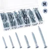 Swpeet 130-piece confirmat screw assortment kit in a clear organizer box