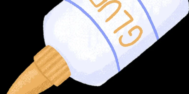 White craft glue bottle