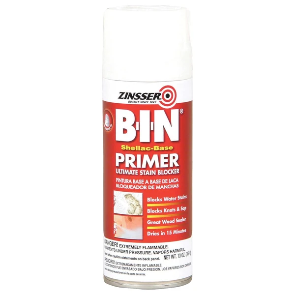 Zinsser B-I-N shellac-based bonding primer spray can