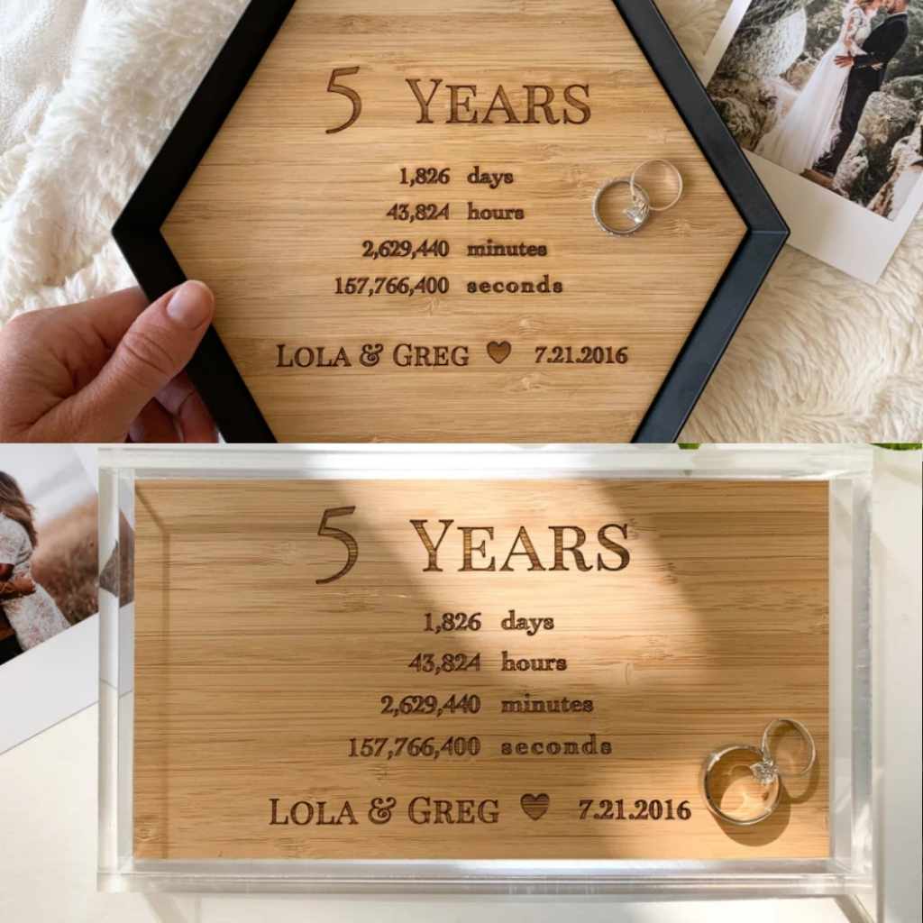 5 Year Anniversary Wood Gift Ideas