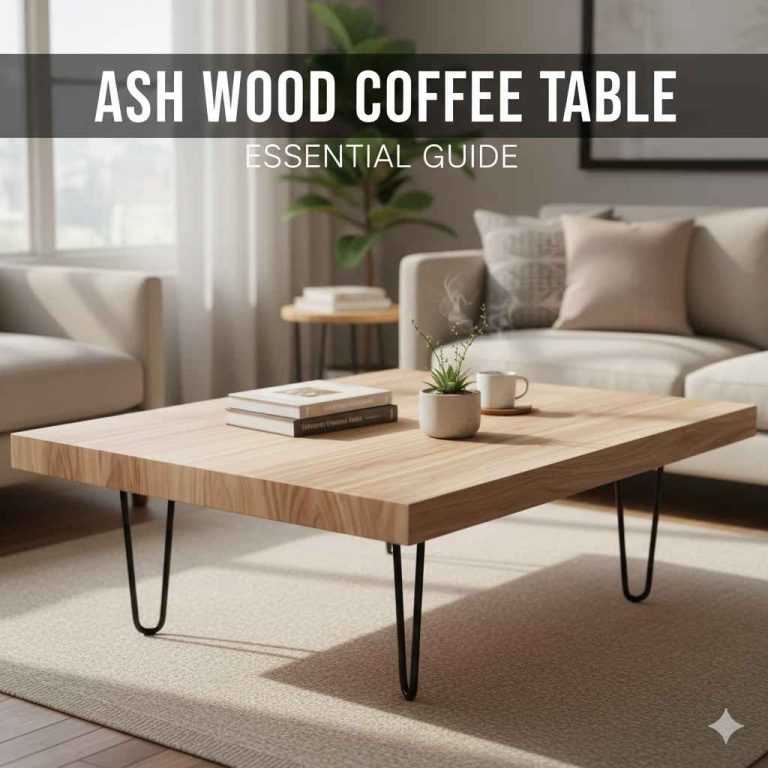 Ash Wood Coffee Table