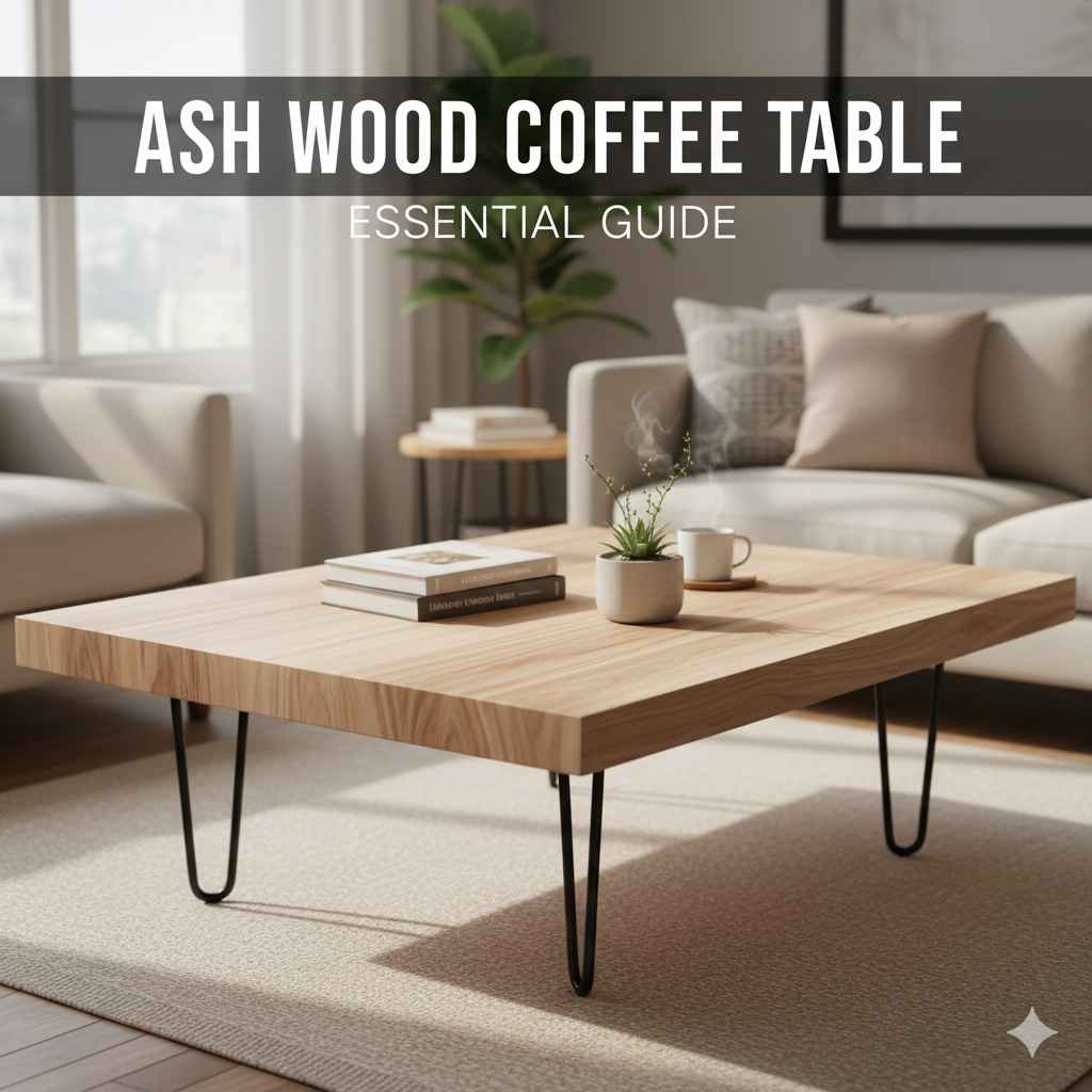 Ash Wood Coffee Table