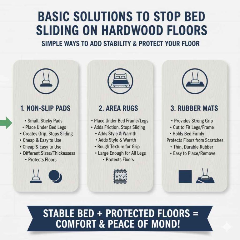 How to Keep Bed from Moving on Hardwood Floor