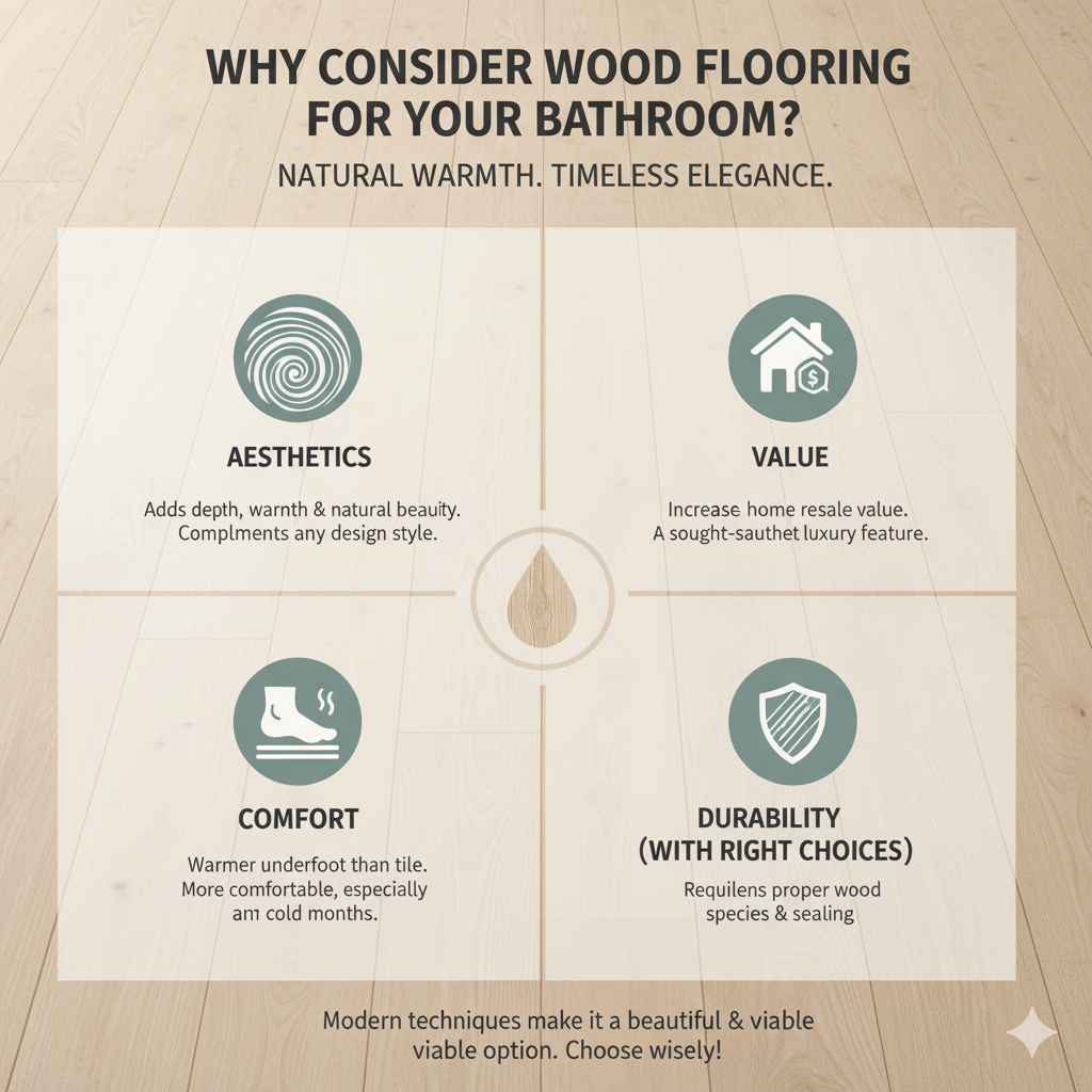 Why Consider Wood Flooring for Your Bathroom