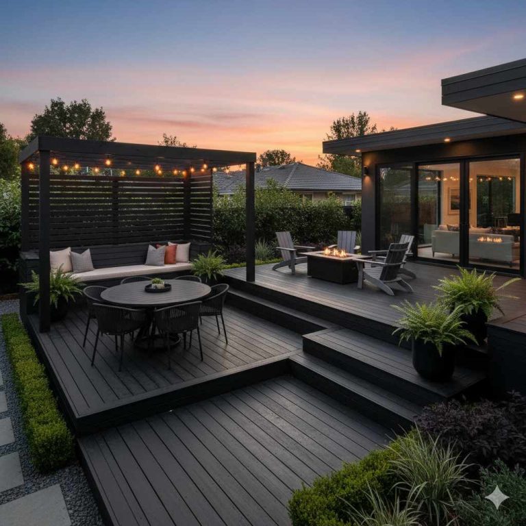 Black Stained Deck Ideas