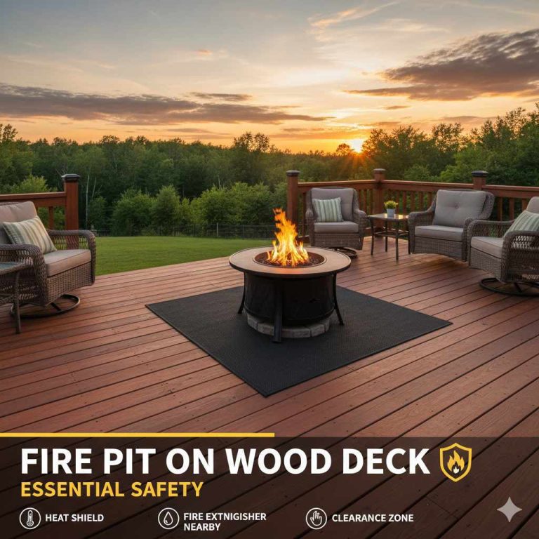 Can You Put Fire Pit On Wood Deck