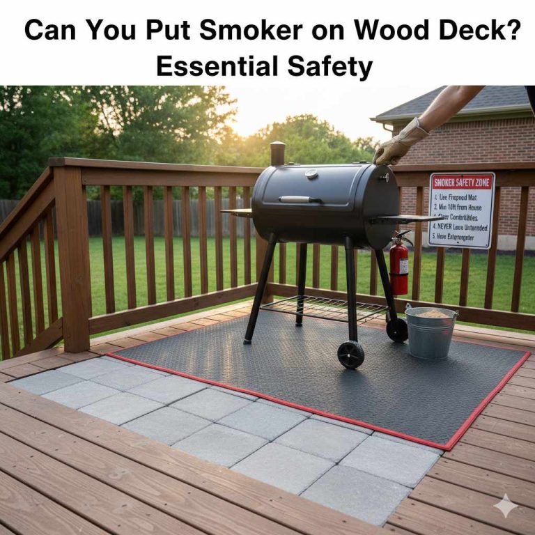 Can You Put Smoker on Wood Deck