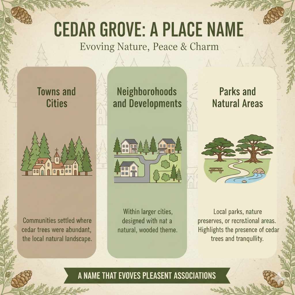 "Cedar Grove" as a Place Name