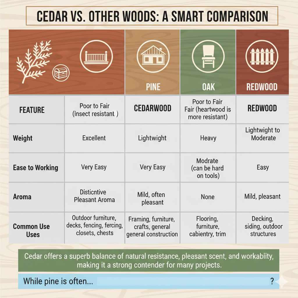 Cedar vs. Other Woods