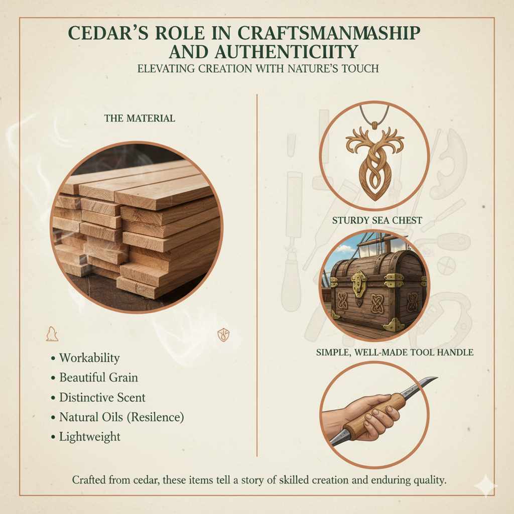 Cedar's Role in Craftsmanship and Authenticity