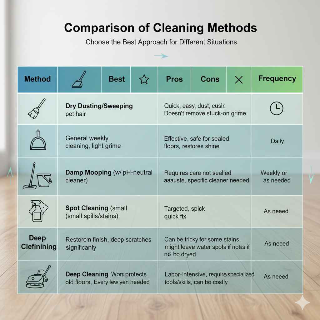 Comparison of Cleaning Methods