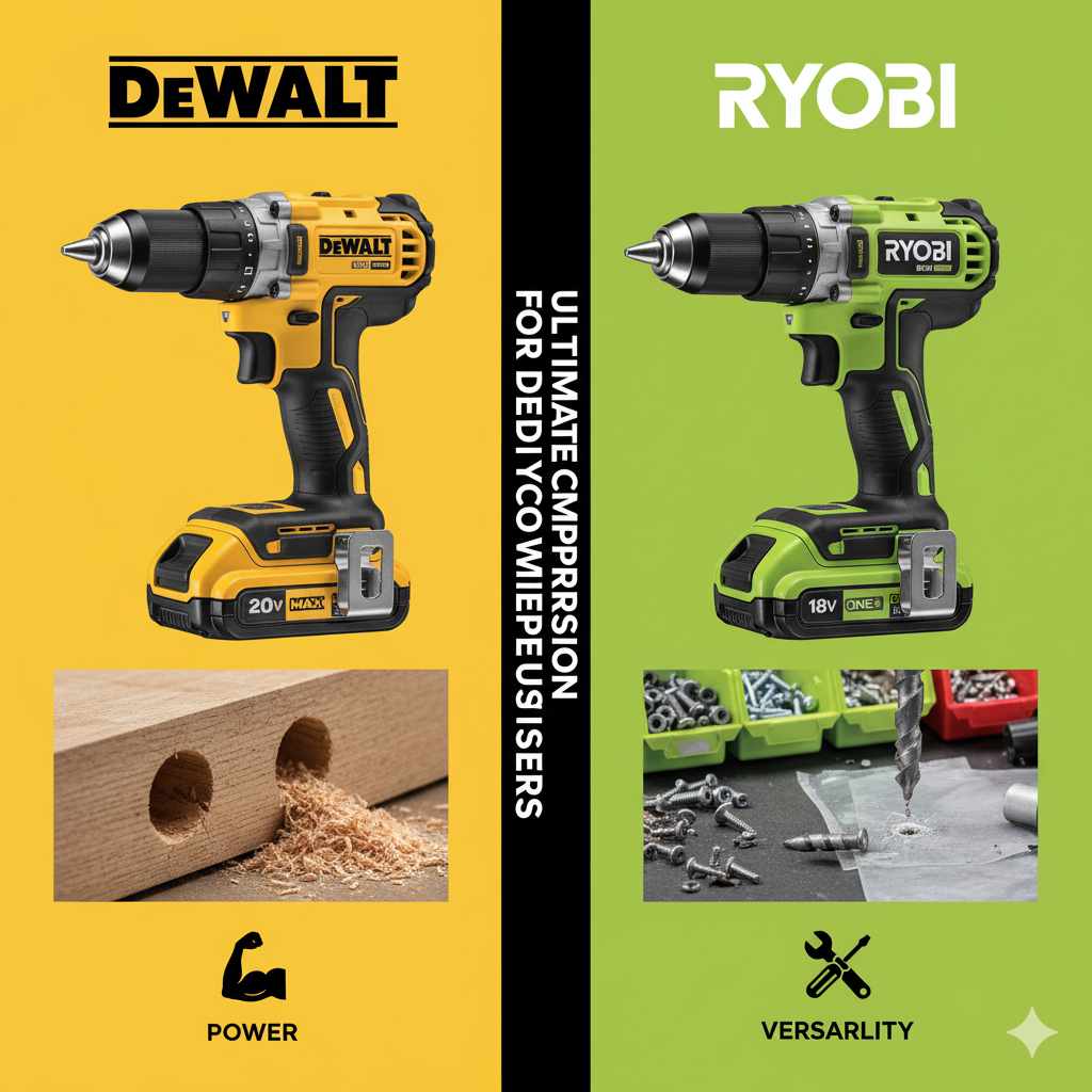 Dewalt Drill Vs Ryobi