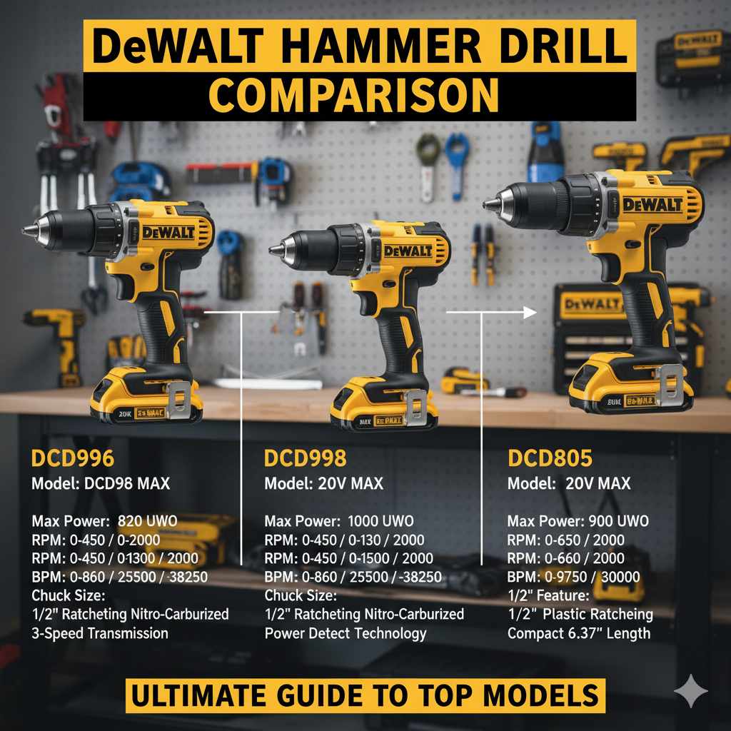 Dewalt Hammer Drill Comparison