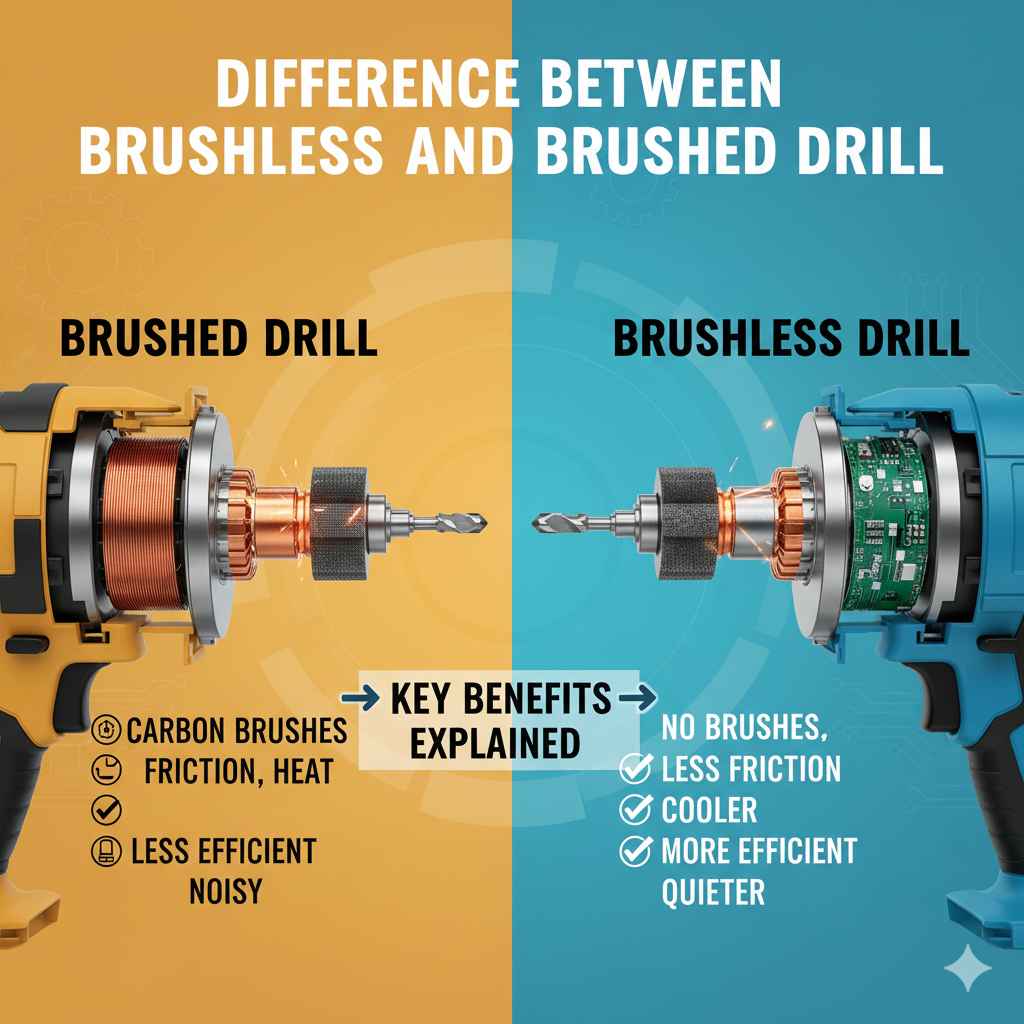 Difference between Brushless And Brushed Drill