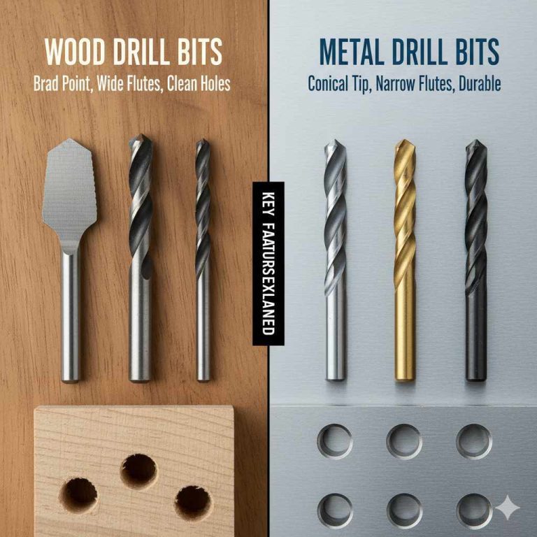 Difference between Wood Drill Bit And Metal