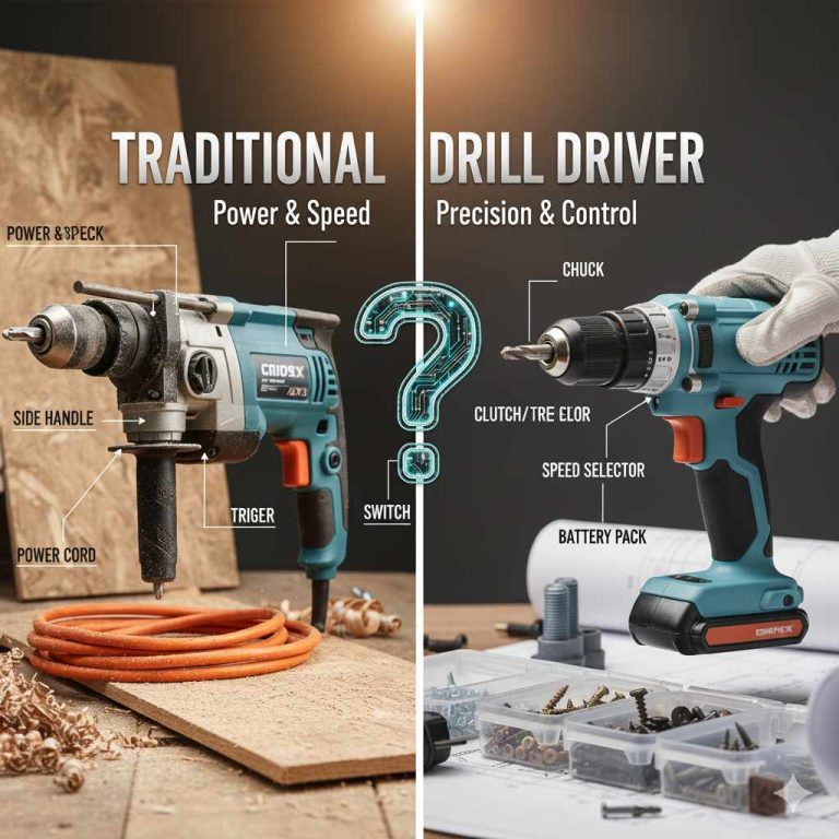 Difference between a Drill And a Drill Driver