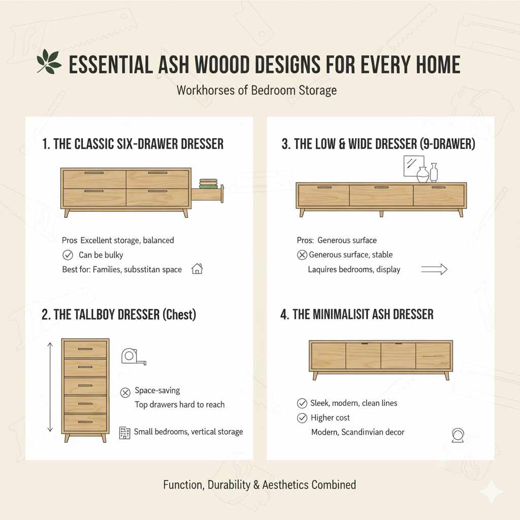 Essential Ash Wood Dresser Designs for Every Home