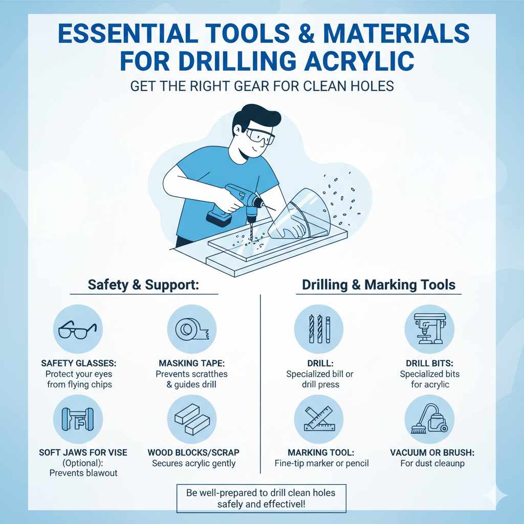 Essential Tools and Materials for Drilling Acrylic