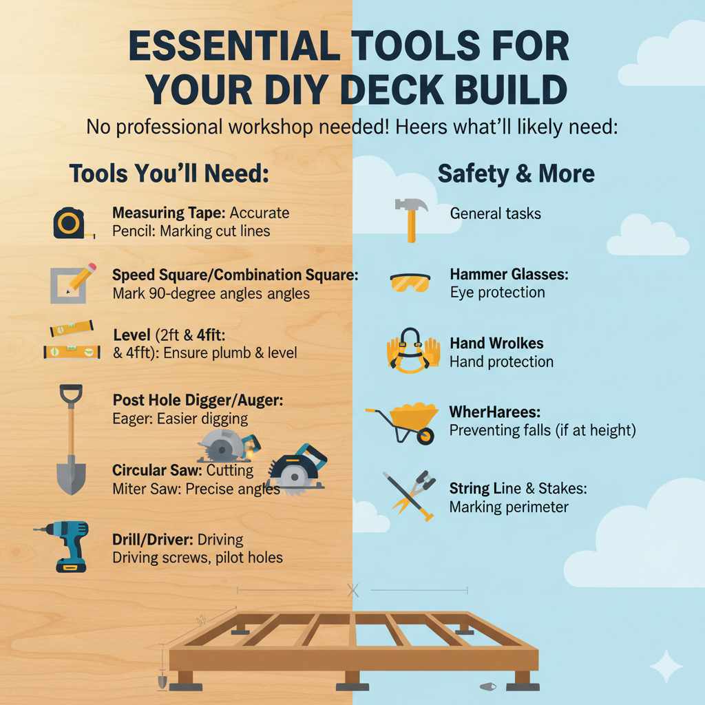 Essential Tools for Your DIY Deck Build