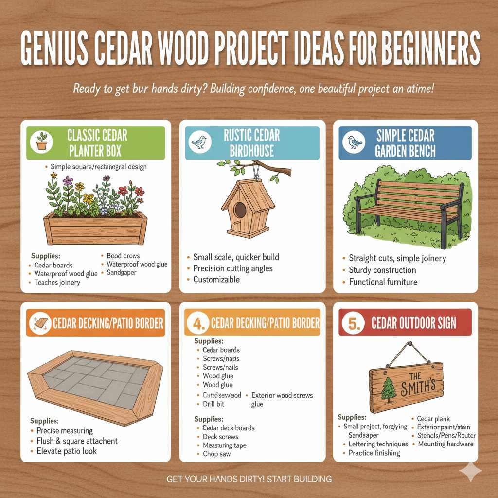 Genius Cedar Wood Project Ideas for Beginners