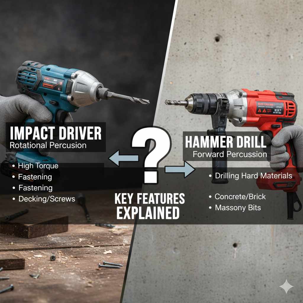 Difference between Impact And Hammer Drill