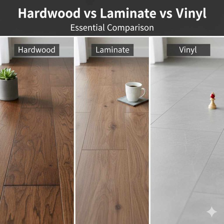 Hardwood Floor vs Laminate vs Vinyl