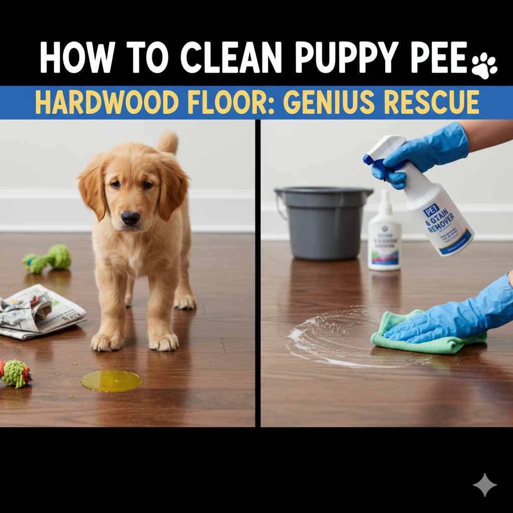 How to Clean Puppy Pee on Hardwood Floor