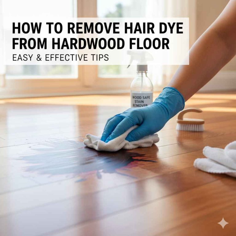 How to Remove Hair Dye from Hardwood Floor
