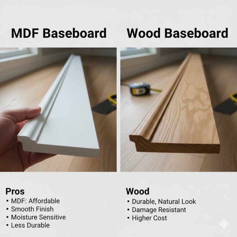 MDF Baseboard vs Wood Baseboard