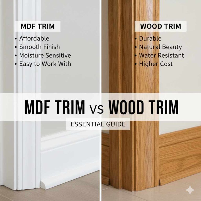 MDF Trim vs Wood Trim