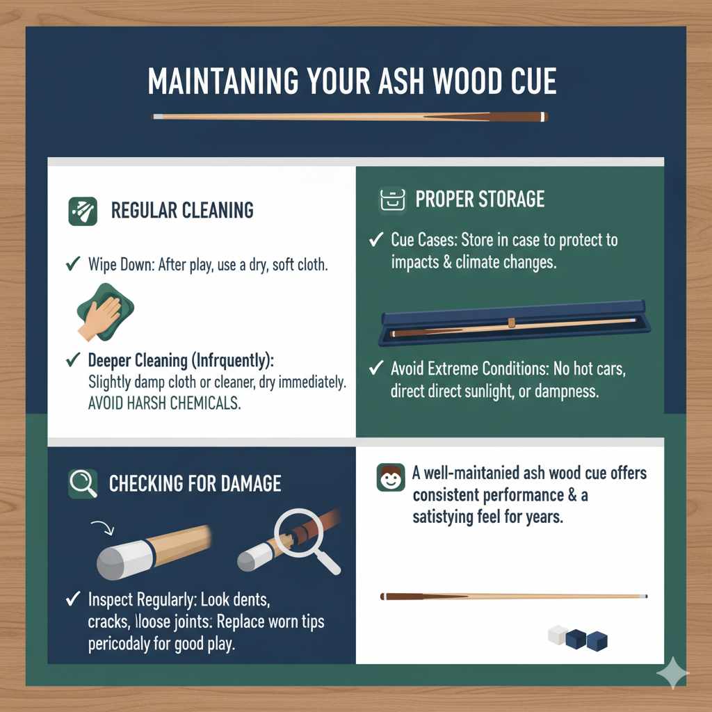Maintaining Your Ash Wood Cue