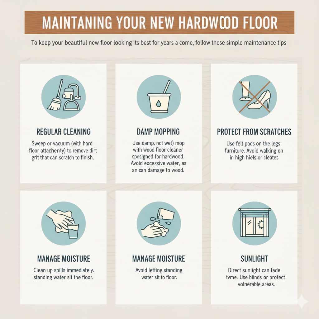 Maintaining Your New Hardwood Floor