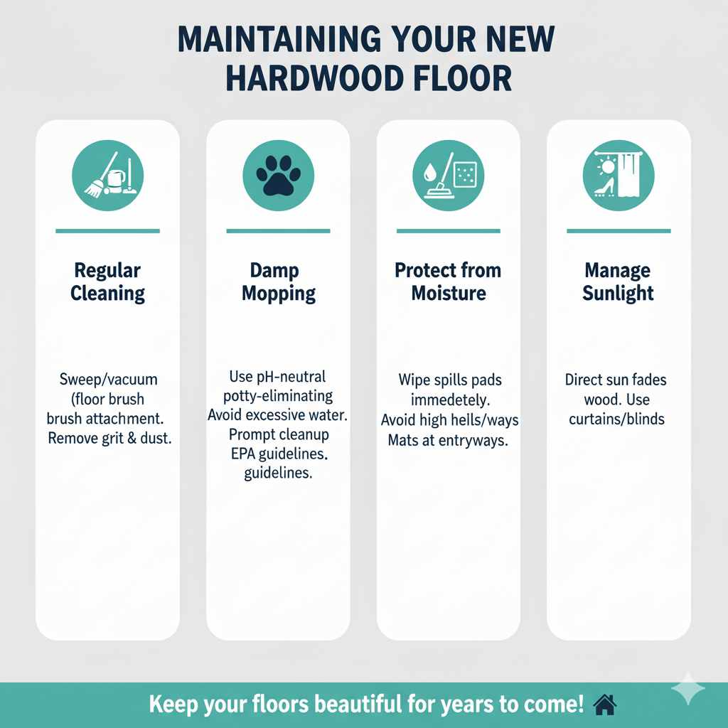 Maintaining Your New Hardwood Floor