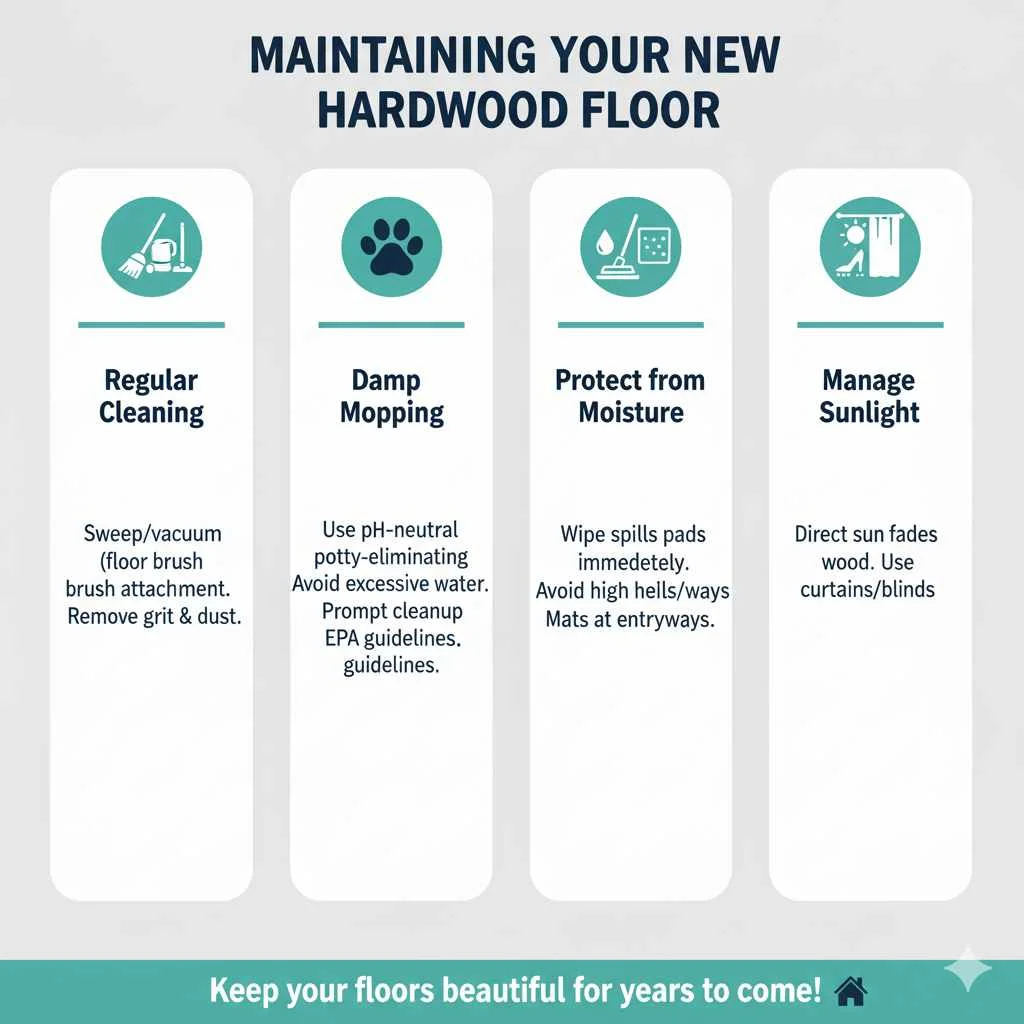 Maintaining Your New Hardwood Floor