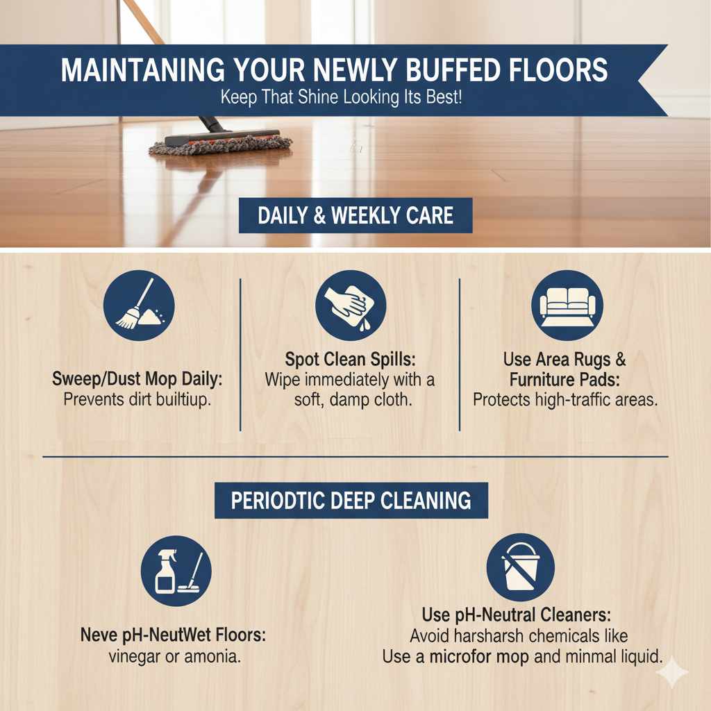 Maintaining Your Newly Buffed Floors