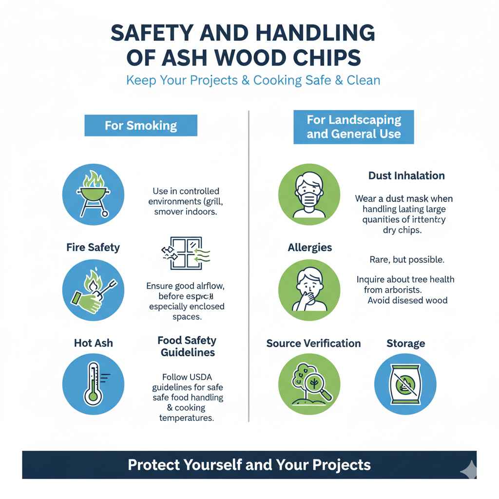 Safety and Handling of Ash Wood Chips