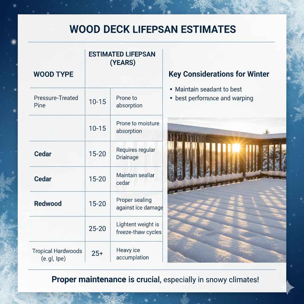 Wood Deck Lifespan Estimates