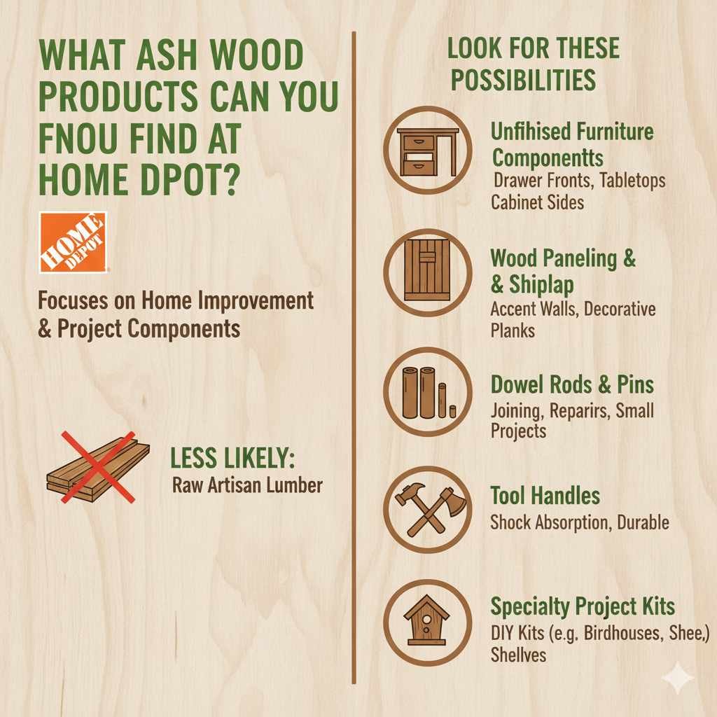 What Ash Wood Products Can You Find at Home Depot