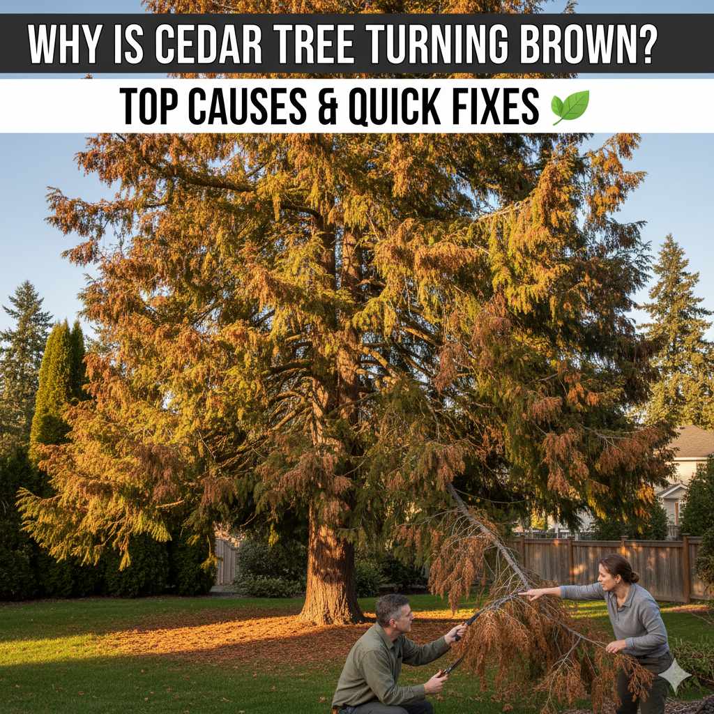 Why is Cedar Tree Turning Brown