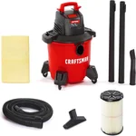 CRAFTSMAN CMXEVBE17584 6 gallon wet dry shop vacuum with accessories