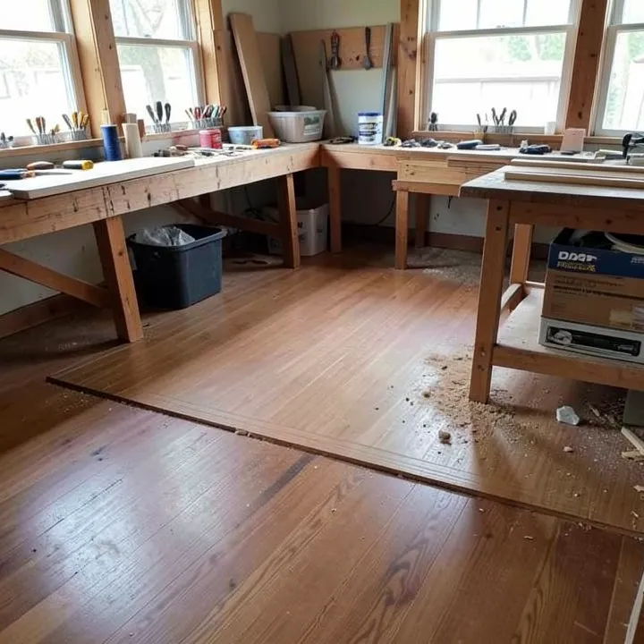 DAP Plastic Wood-X color-matched wood filler for hardwood floor gaps