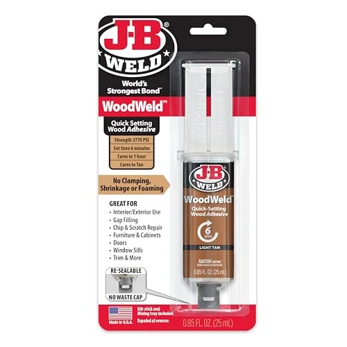 J-B Weld WoodWeld Epoxy Syringe, 0.85 fl oz