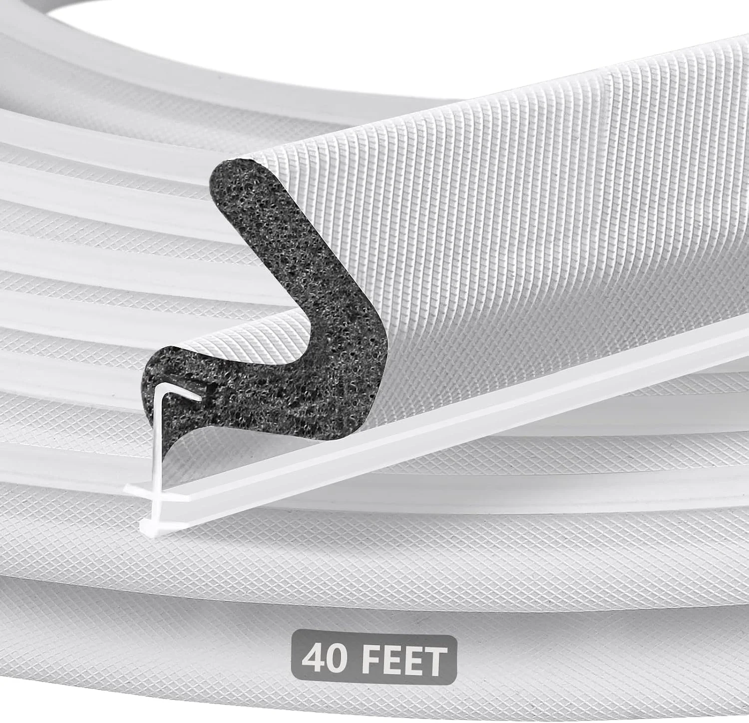 Litaibai 40 ft Kerf Weather Stripping Door Seal