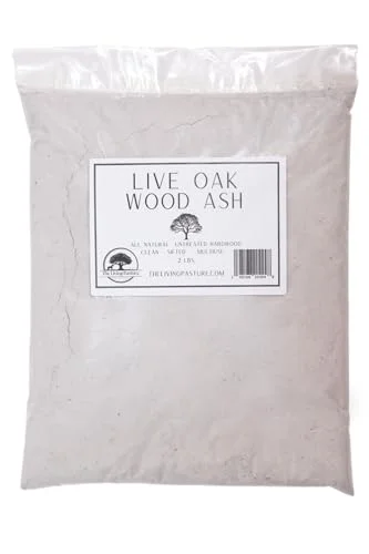Live Oak Wood Ash 2 pound bag sold on Amazon