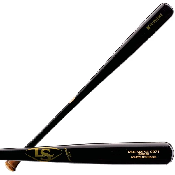 Louisville Slugger MLB Prime Maple C271 wood baseball bat, black finish