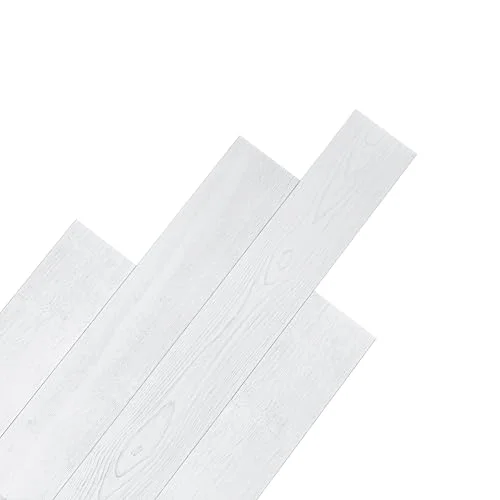 Luxdecor real pine wood shiplap wall planks, white finish, peel and stick 10-pack