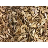 Close-up of MIGHTY109 Western Red Cedar chip mulch texture