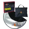 Fireproof Pros 36 inch round fire pit mat protector with carry bag